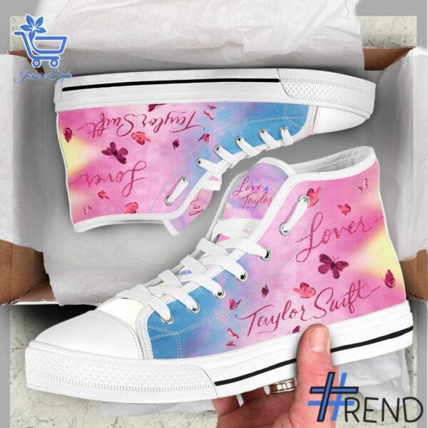 Stylish Taylor Swift Lover Canvas High Top Shoes designed for all-day comfort.