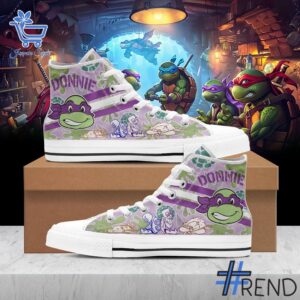 Stylish Teenage Mutant Ninja Turtles Canvas High Top Shoes designed for all-day comfort.