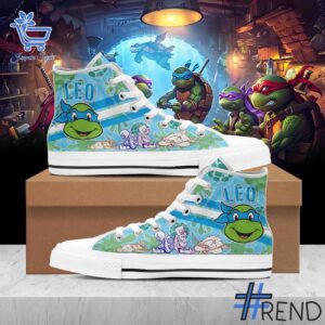 Stylish Teenage Mutant Ninja Turtles Canvas High Top Shoes designed for all-day comfort.