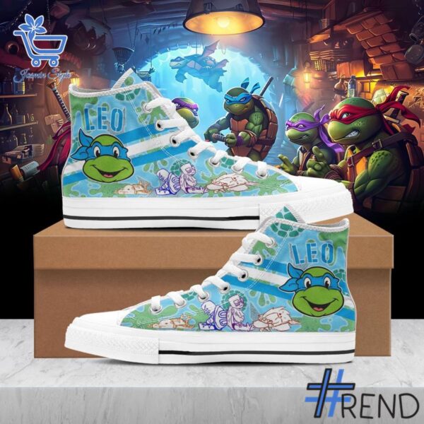 Stylish Teenage Mutant Ninja Turtles Canvas High Top Shoes designed for all-day comfort.