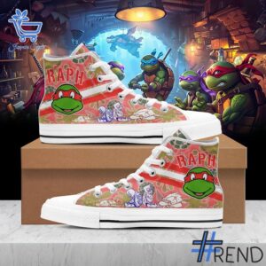 Stylish Teenage Mutant Ninja Turtles Canvas High Top Shoes designed for all-day comfort.
