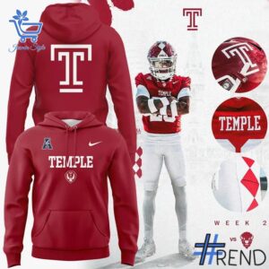 Comfortable Temple Owls Football Uniform Sweatshirt designed with attention to detail.