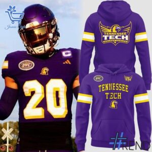 Comfortable Tennessee Tech Golden Eagles Football Uniform Hoodie designed with attention to detail.