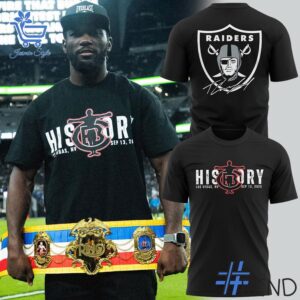 Versatile Terence Crawford Las Vegas Raiders Shirt perfect for casual and sporty looks.