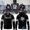 Refresh your collection with the timeless 1 Texas A&M Aggies Alternate Dark Mode In Black Hoodie.