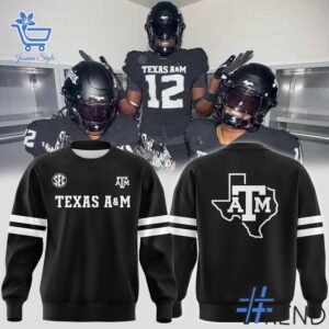 Refresh your collection with the timeless 2 Texas A&M Aggies Alternate Dark Mode In Black Hoodie.