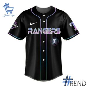 Take on every challenge with the Texas Rangers KPop Demon Hunters Jersey.