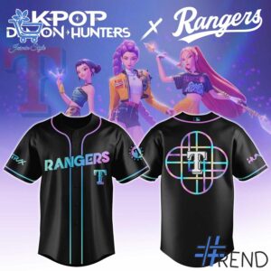 Stylish Texas Rangers KPop Demon Hunters Movie Jersey designed for all-day comfort.