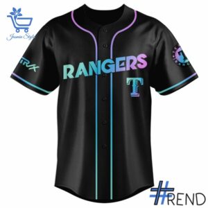 Stylish Texas Rangers KPop Demon Hunters Movie Jersey designed for all-day comfort.