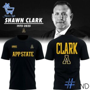 Stylish Thank You Shawn Clark Appalachian State Mountaineers Hoodie designed for all-day comfort.
