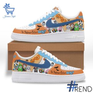 Stylish The Nightmare Before Bluey Nike Air Force designed for all-day comfort.
