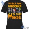 The There's Some Horrors in This House Funny Halloween Monsters Shirt adds a colorful spark to your wardrobe.