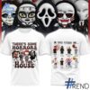 Trendy Theres Some Horrors in This House Halloween Shirt perfect for casual and streetwear outfits.