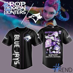 Stylish Toronto Blue Jays KPop Demon Hunters Jersey designed for all-day comfort.