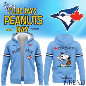 Stylish Toronto Blue Jays Peanuts Snoopy Hoodie designed for all-day comfort.