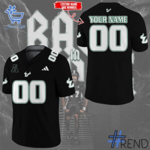 Take on every challenge with the USF Football Back in Black Football Jersey.