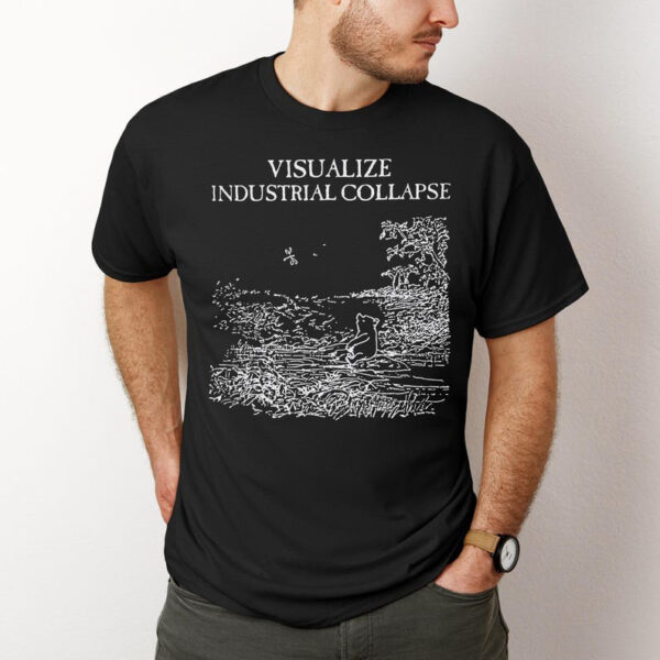 Trendy Visualize Industrial Collapse Shirt perfect for casual and streetwear outfits.