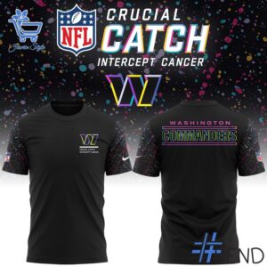 The Washington Commanders NFL Crucial Catch Intercept Cancer Shirt is built for bold street style.