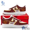 Versatile Washington Commanders Personalized Air Force Shoes perfect for casual and sporty looks.
