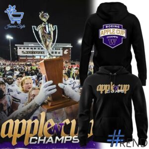 Stylish Washington Huskies AppleCup Champs Hoodie designed for all-day comfort.