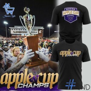 Stylish Washington Huskies AppleCup Champs Hoodie designed for all-day comfort.
