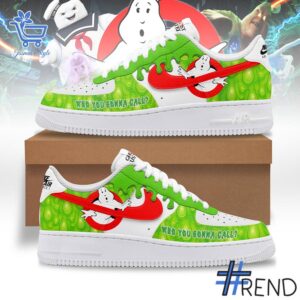 Trendy Who u gonna call Ghostbusters Air Force Shoes perfect for casual and streetwear outfits.