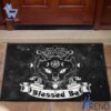 Stylish Wicca Occult Cat Blessed Be Witch Doormat designed for all-day comfort.