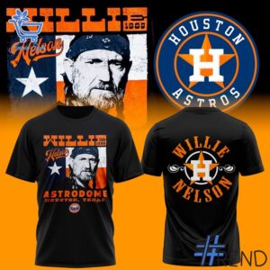 Refresh your collection with the timeless 1 Willie Nelson Houston Astros Shirt.