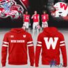 Refresh your collection with the timeless 1 Wisconsin Football Throwback Uniforms Hoodie.