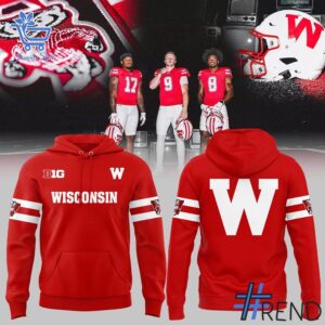 Refresh your collection with the timeless 1 Wisconsin Football Throwback Uniforms Hoodie.