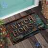 Trendy Witch House Halloween Doormat perfect for casual and streetwear outfits.