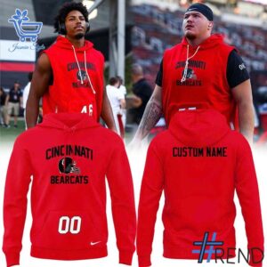 A timeless essential that elevates every outfit: 1 2025 Cincinnati Bearcats red Hoodie.
