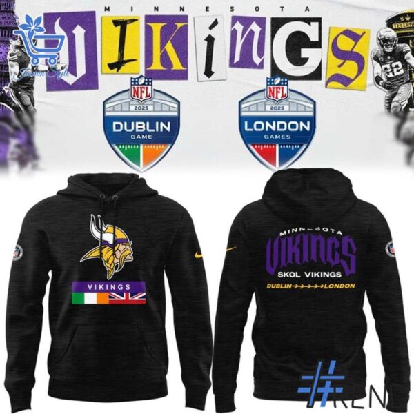 Dublin and London Minnesota Vikings Hoodie brings a fresh edge to your everyday outfit.