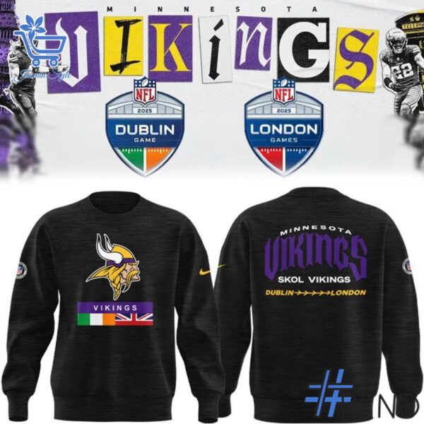 Dublin and London Minnesota Vikings Hoodie brings a fresh edge to your everyday outfit.