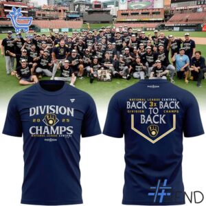Fresh seasonal style featuring NL Central Division Champions Milwaukee Brewers T Shirt.
