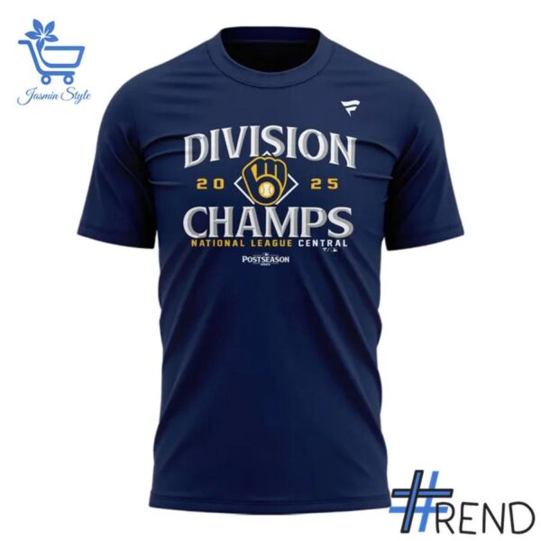 Fresh seasonal style featuring NL Central Division Champions Milwaukee Brewers T Shirt.