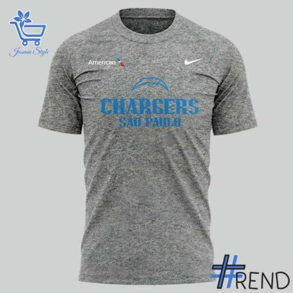 Fresh seasonal style featuring São Paulo Game Los Angeles Chargers T Shirt.