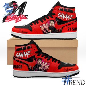 Sleek 1 21 Savage Air Jordan 1 that complements both casual and streetwear styles.
