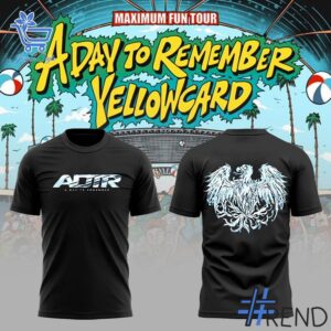 Premium quality and sleek design of A Day to Remember and Yellowcard Tour Hoodie.