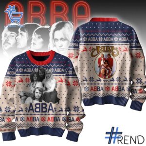 Sleek 1 ABBA Christmas Sweater that complements both casual and streetwear styles.