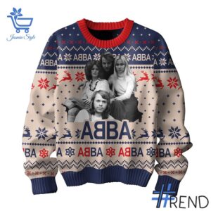 Sleek 2 ABBA Christmas Sweater that complements both casual and streetwear styles.