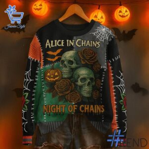 Alice In Chains Night of chains Sweater brings a fresh edge to your everyday outfit.