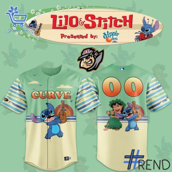 Express your true style with Altoona Curve Lilo & Stitch Baseball Jersey.