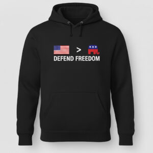 A timeless essential that elevates every outfit: America Over GOP Defend Freedom Shirt.