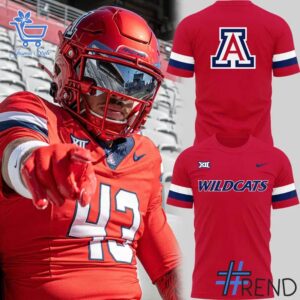 Fresh seasonal style featuring Arizona Wildcats Battle Red Shirt.