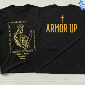 Fresh seasonal style featuring Armor Up Warrior T Shirt.