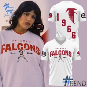 A timeless essential that elevates every outfit: 1 Atlanta Falcons 1966 Throwback Shirt.