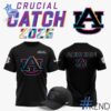 Sleek 1 Auburn Tigers football 2025 Crucial Catch Shirt that complements both casual and streetwear styles.