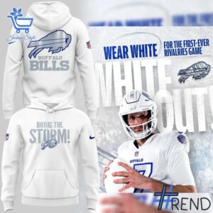 A timeless essential that elevates every outfit: 1 BRING THE STORM Buffalo Bills Hoodie.