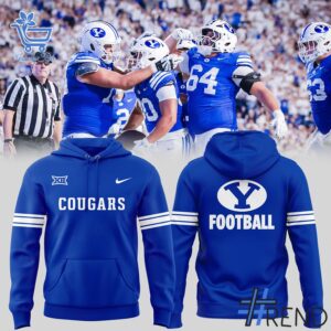 Premium quality and sleek design of BYU Cougars football Hoodie.
